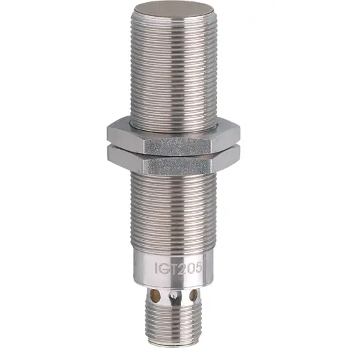 Kracherpreis Induktiver Sensor, PNP/NPN, Einbaumontage M18, bündig, 1 Schließer, 30 V (DC), 100 mA, IGT205
