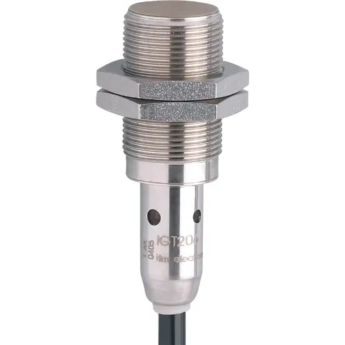 Markenware Induktiver Sensor, PNP, Einbaumontage M18, bündig, 1 Schließer, 36 V (DC), 100 mA, IGT207