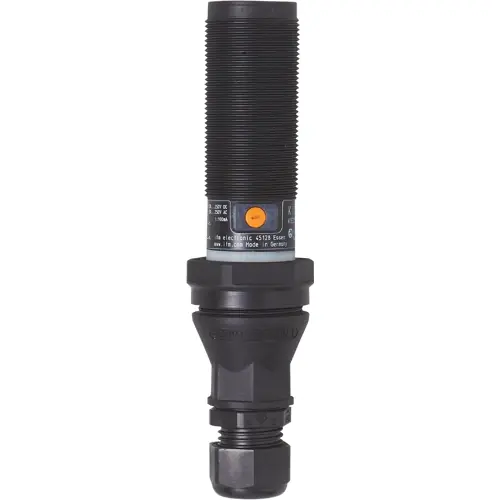 Markenware Kapazitiver Sensor, PBT/PA, Einbaumontage M30, nicht bündig, 1 Schließer + 1 Öffner, 250 V (DC), 100 mA, KI000A