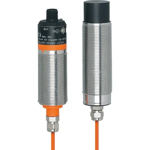 Markenprodukt Kapazitiver Sensor, PNP, Einbaumontage M30, nicht bündig, 1 Schließer + 1 Öffner, 30 V (DC), 200 mA, KN5121