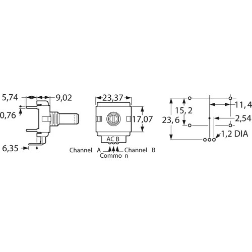 Inkremental Drehgeber, 10 V, Impulse 24, ECW1J-B24-BC0024L Geprüft
