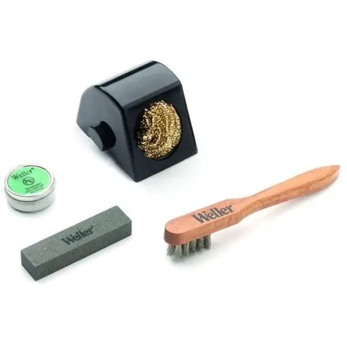 Garantierte Lieferung Reinigungsset, mit WPB1 Schleifstein, WTB Edelstahlbürste, WDC Trockenreiniger, Tip-Activator, Weller WDC 2 + WPB1 + TIP ACTIVATOR