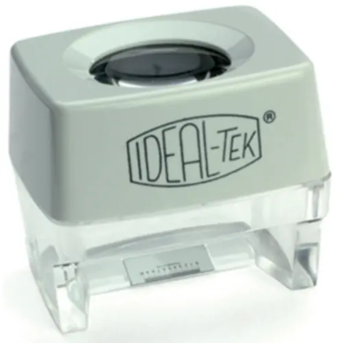 8 X Lupe mit mm-Skala Geprüft