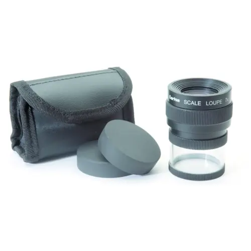 Angebot 7 X Lupe, 4 Linsen, Skala in mm / Zoll