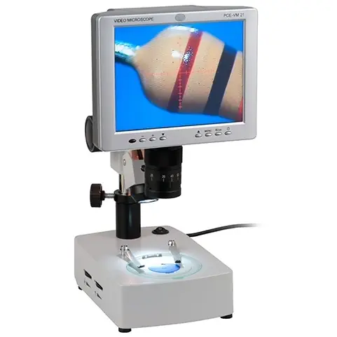 Werkstattmikroskop, 75x, 800 x 600 Pixel, PCE Instruments, PCE-VM 21 Garantierte Lieferung