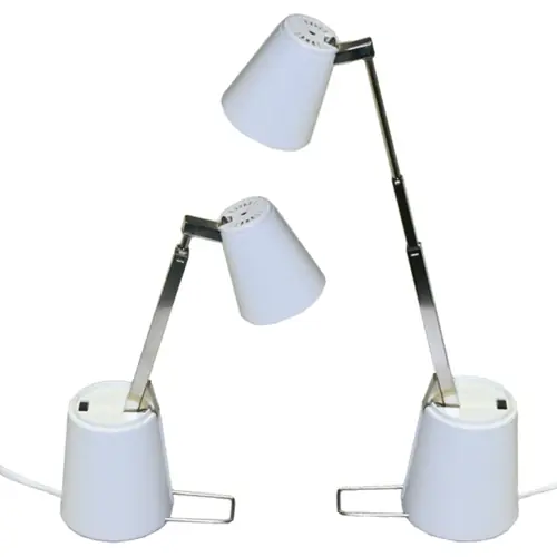 Halogen-Teleskop-Tischleuchte, IP20, E 3350 WEISS Sonderangebot
