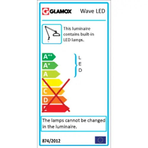 Begrenztes Angebot LED-Lupenleuchte, 5,0 Dioptrien, ESD-sicher, schwarz, LUXO Wave LED ESD, WAL026064
