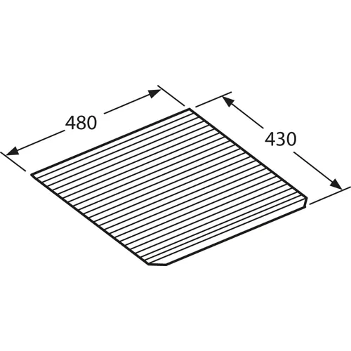 Gratis Versand Antirutschmatten Set, 4 Stück, (L x B) 475 x 430 mm, 00.701.070.9, Packung mit 4 Stück