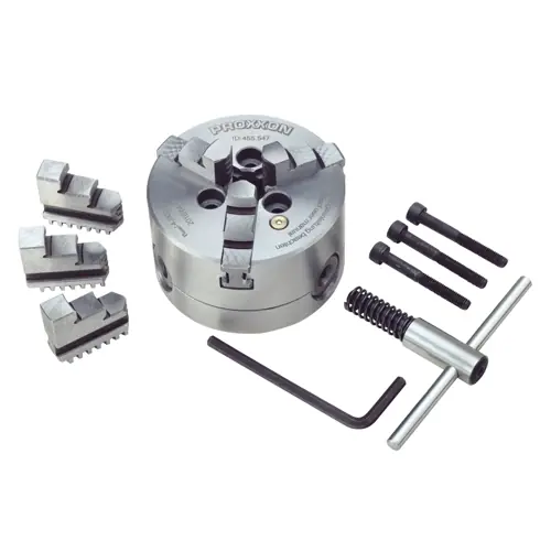 Geprüft Dreibacken-Drehfutter, zentrisch spannend, für PD 250/E, 24034