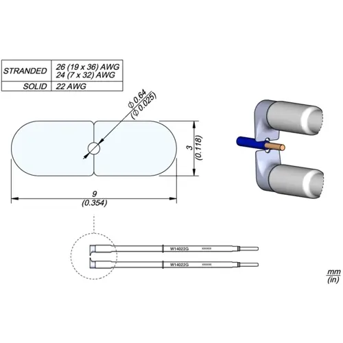 Abisolierkartusche, für Präzisionspinzette, W14022G, Packung mit 2 Stück Schnäppchen