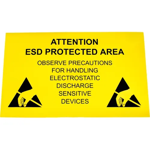 Preis Gesenkt Warnschild, ESD-Logo mit Warnhinweis, (L x B) 300 x 500 mm, Vinyl, C-191 755E