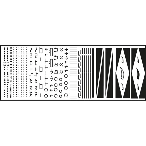 Wochenendangebot Anreibesymbole, Symbol: Linearskalen, F 55 S