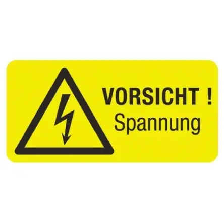 Warnschild, Symbol: Blitz, PVC, 1-1768020-5 Ausverkauf