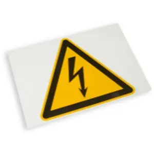 Warnschild, Symbol: Blitz, PVC, 1-1768020-7 Sichere Zahlung