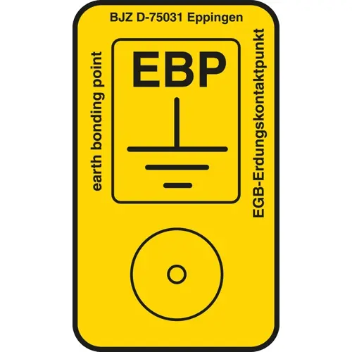 Kennzeichnungsschild, Symbol: EBP, (L x B) 300 x 500 mm, Vinyl, C-191 759 (8ST.) Ausverkauf