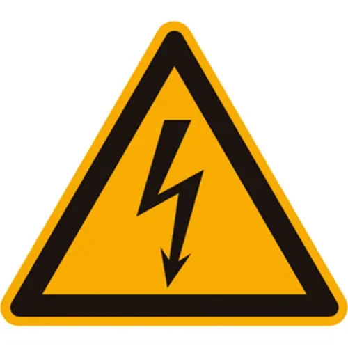 Meistverkauft Warnschild, Symbol: Blitz, Ø 50 mm, Kunststoff, 080.70-9-50-D/10