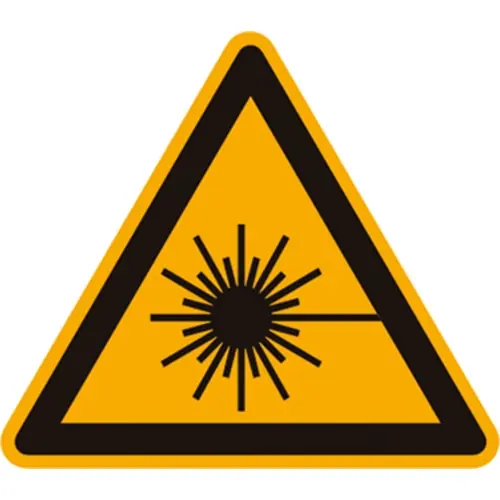 Top-Angebot Warnschild, Symbol: Laserstrahl, Ø 200 mm, Kunststoff, 029.01.9 200MM M