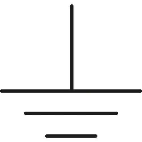 Sichere Zahlung Etiketten-Erdungszeichen, Symbol: Erde, (L x B) 13 x 13 mm, Polyester, NR.33 TYP DB2