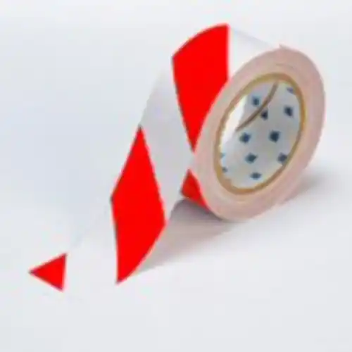 Top-Preis Bodenmarkierungsband, (L x B) 30 m x 50.8 mm, Polyester, RED/WHITE FLOOR TAPE 50,8 X 30