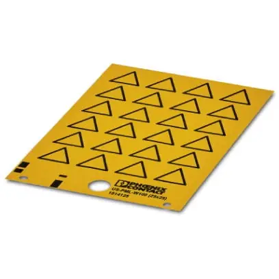 unbeschriftetes Warnschild, (L x B) 25 x 25 mm, PVC, 1014125 Markenware