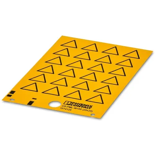 Neu Im Sortiment unbeschriftetes Warnschild, (L x B) 25 x 25 mm, PVC, 1014128