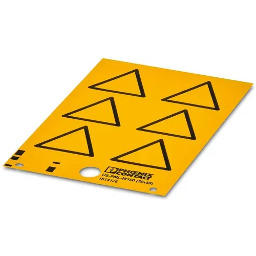 unbeschriftetes Warnschild, (L x B) 50 x 50 mm, PVC, 1014129 Kostenloser Versand