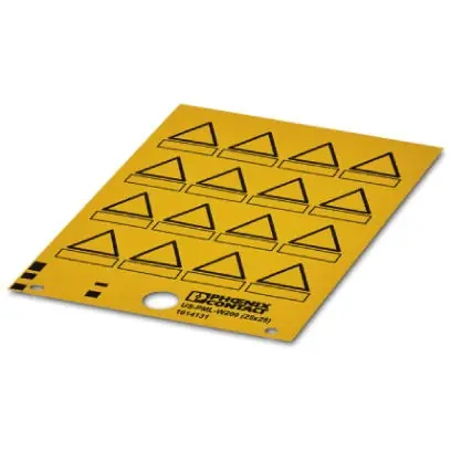 unbeschriftetes Warnschild, (L x B) 25 x 25 mm, PVC, 1014131 Wochenendangebot