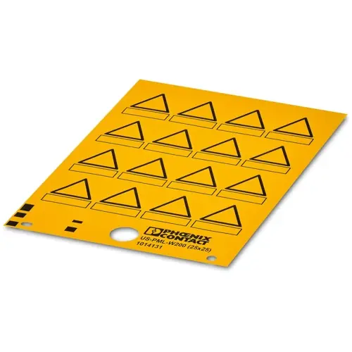 unbeschriftetes Warnschild, (L x B) 25 x 25 mm, PVC, 1014134 Top-Angebot