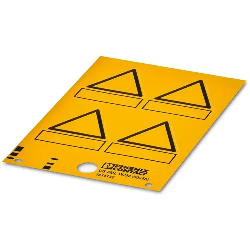 unbeschriftetes Warnschild, (L x B) 50 x 50 mm, PVC, 1014135 Bestpreis