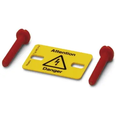 Direktkauf Warnschild, Symbol: Blitz, (B) 32 mm, PVC, 1004212