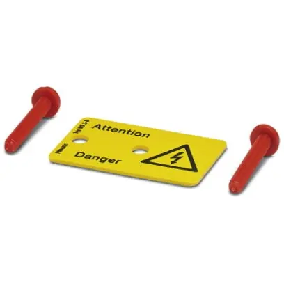 Warnschild, Symbol: Blitz, (B) 40 mm, PVC, 1004416 Sonderangebot