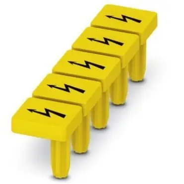 steckbares Warnschild, Symbol: Blitz, (B) 5.6 mm, PA, 1029563 Neue Ware