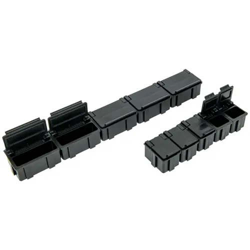 ESD SMD-Kleinbehälter-Set, mit 10 Stück, schwarz, 9-324 Rabatt