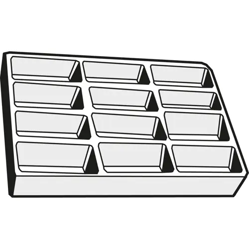 Sonderaktion Sortimentseinsatz, (L x B x T) 105 x 54 x 46 mm, 2400705 12- FÄCHER