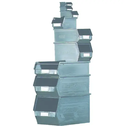 Versand Am Gleichen Tag ESD Lagersichtkasten, schwarz, (L x B x T) 350 x 300 x 200 mm, H-197 6053