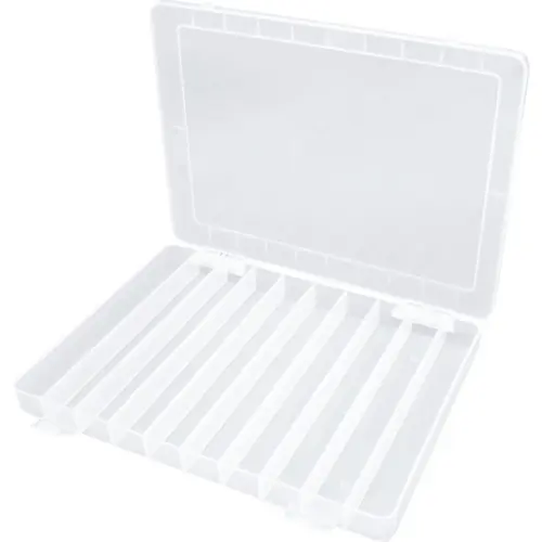 BOX, mit 10 Fächer, transparent, (L x B x T) 252 x 200 x 25 mm, BYB-7-30L0022 Wochenendangebot
