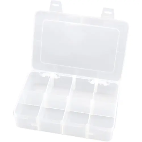Heißes Angebot BOX, mit 8 Fächer, transparent, (L x B x T) 189 x 133 x 44 mm, BYB-7-30L0032