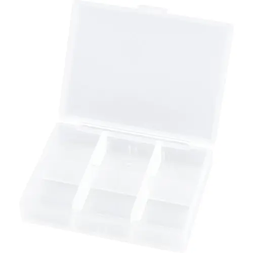 Meistverkauft BOX, mit 6 Fächer, transparent, (L x B x T) 84 x 66 x 21 mm, BYB-7-30L0038