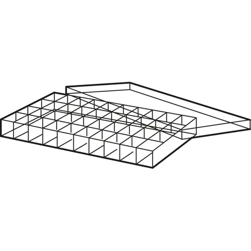 Sortimentskasten, mit 40 Schubladen, transparent, (L x B x T) 340 x 200 x 36 mm, V10-7 Billig