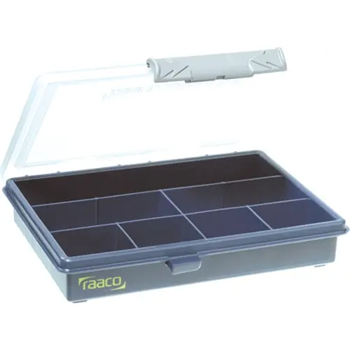 Kostenloser Rückversand Sortimentskasten, mit 7 Schubladen, blau, (B x T) 175 x 143 mm, ASSORTER 6-7