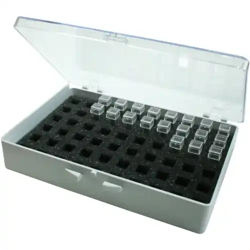 Geprüft Sortimentskasten, mit 60 Schubladen, grau/transparent, (L x B x T) 157 x 110 x 25 mm, V11-3