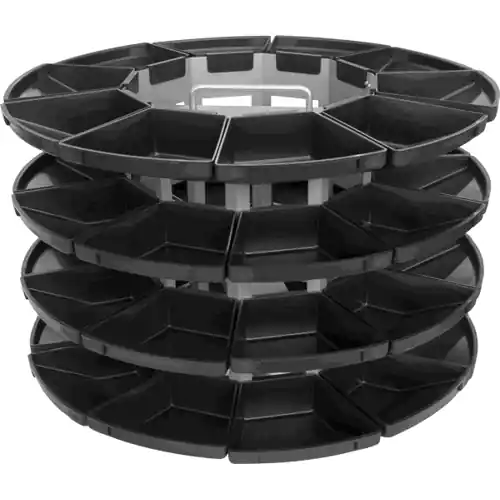 Griffschalenkarussell, transparent, Ø 450 mm, (T) 330 mm, C-205-948 Super-Preis