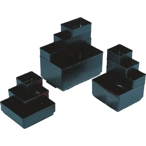 Sofort Bestellen ESD Schubladeneinsatz, schwarz, (L x B x T) 52 x 78 x 35 mm, C-18-3596G