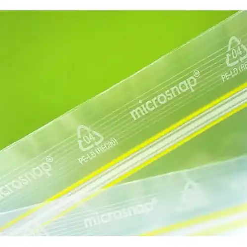 Druckverschlussbeutel, mit recyceltem Kunststoff, transparent, (B x T) 300 x 400 mm, 7085 Billig