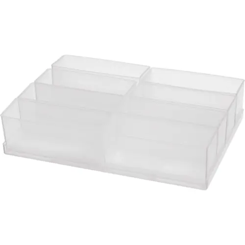 Wochenendangebot Facheinsatz-Set, transparent, (L x B x T) 238 x 168 x 47 mm, EINSATZ 55 6XA9-3, Packung mit 6 Stück