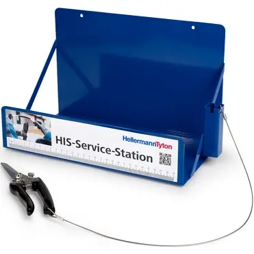 Schrumpfschlauch Service Station, mit einer Schere, blau, 300-30002 Top-Angebot