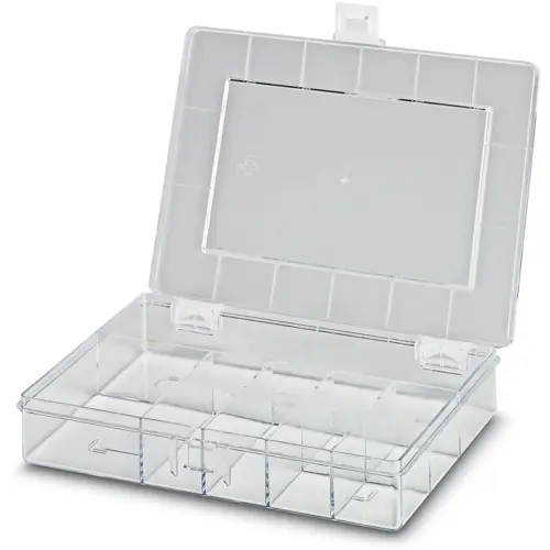 Sortimentskasten, mit 8 Schubladen, transparent, (L x B) 170 x 250 mm, 5020438 Rabatt