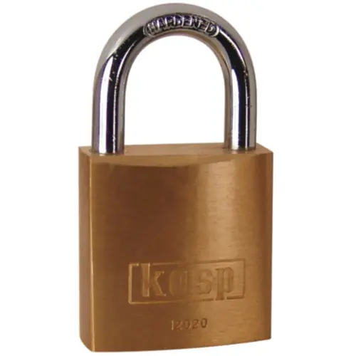 Aktuell Vorhängeschloss, Stufe 2, Bügel (H) 13 mm, Messing, (B) 20 mm, K12020