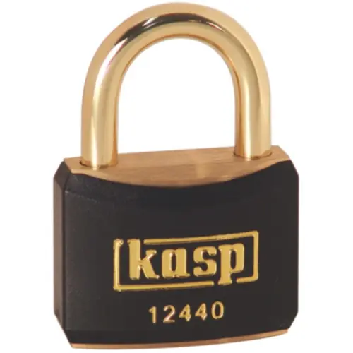 Vorhängeschloss, gleichschließend, Bügel (H) 21 mm, schwarz, Messing, (B) 40 mm, K12440BLAA1 Top-Seller