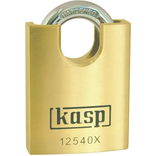 Vorhängeschloss, mit Bügelschutz, Stufe 5, Bügel (H) 18 mm, Messing, (B) 40 mm, K12540XD Direktkauf